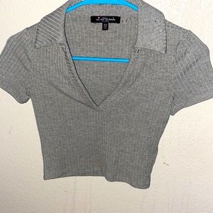 V Neck Crop Top
